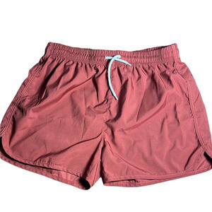 Maroon Shein Shorts athletic running size large drawstring lightweight
